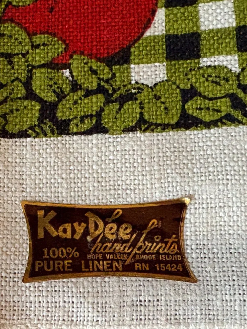 vintage KayDee tea towel